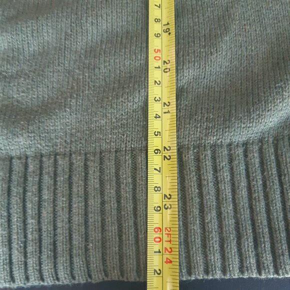 Polo Ralph Lauren SZ S 100% Cotton Sage Green Men's Pullover 1/4 Zip Sweater - Picture 15 of 15